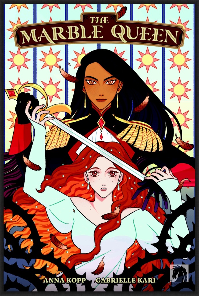 Read our The Marble Queen ARC review, a captivating fantasy romance filled with political intrigue, magic, powerful characters, and a beautifully crafted world.